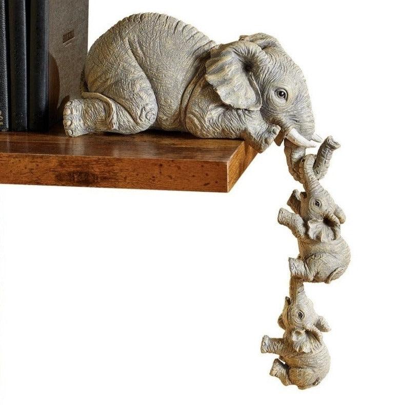 Estatuetas Família Elefante 3 peças - My Store